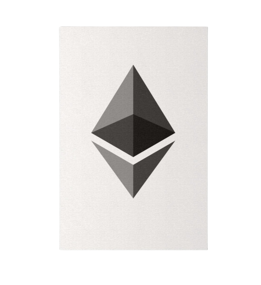 Ethereum Logo Leinwand
