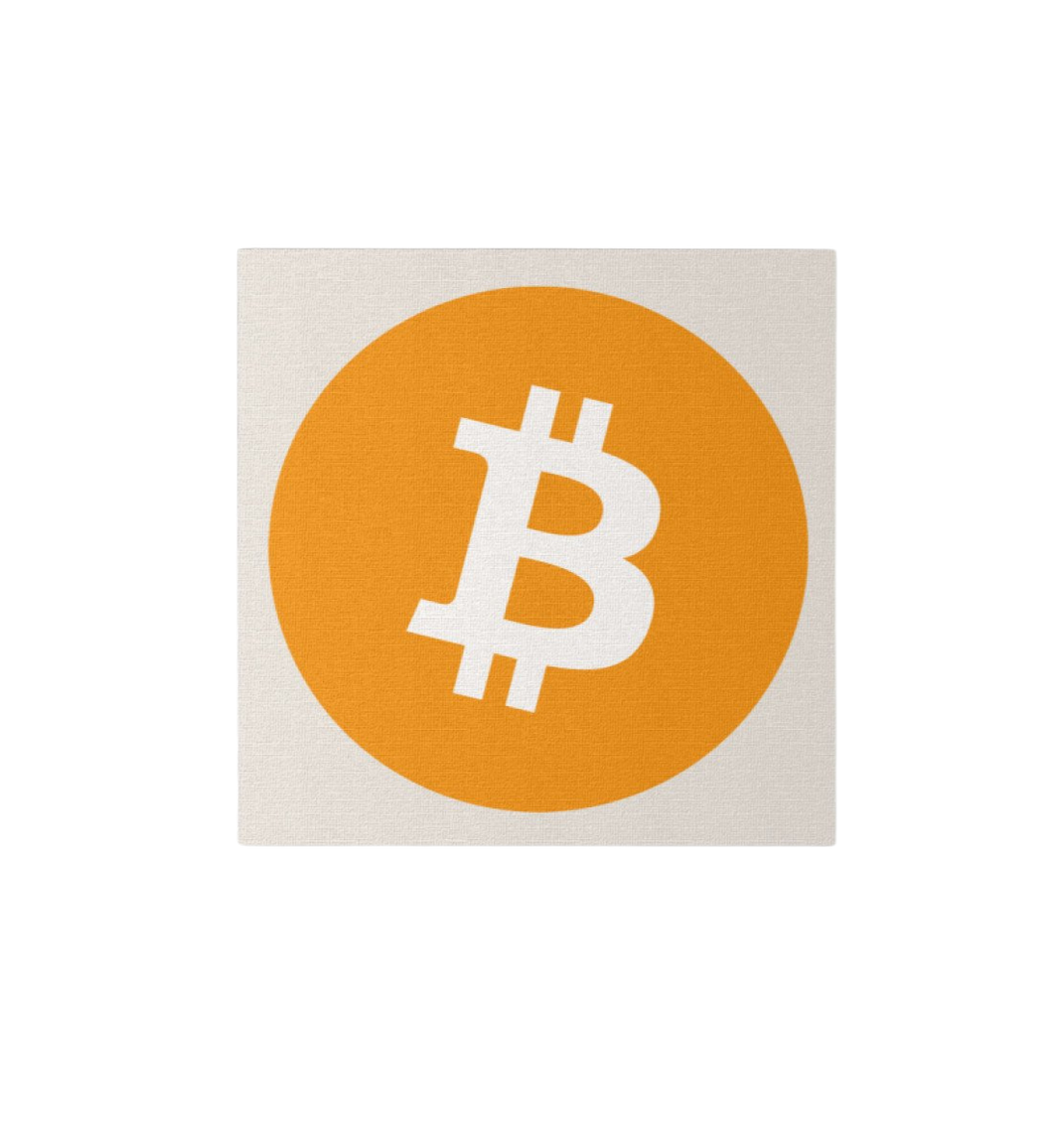 Bitcoin Logo Leinwand